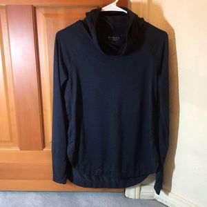 navy blue athletic sweatshirt